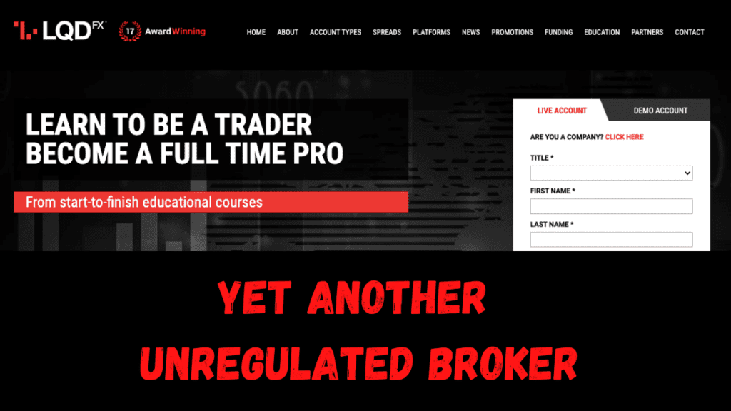 LQDFX Review - Yet Another Unregulated Broker