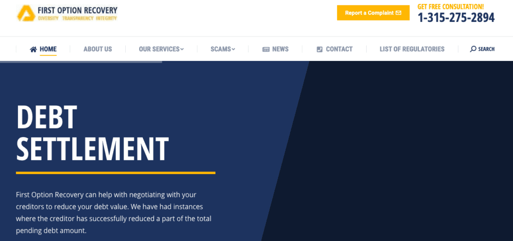 First Option Recovery Review