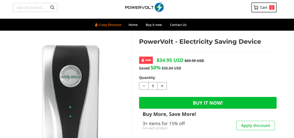 PowerVolt Energy Saver Review