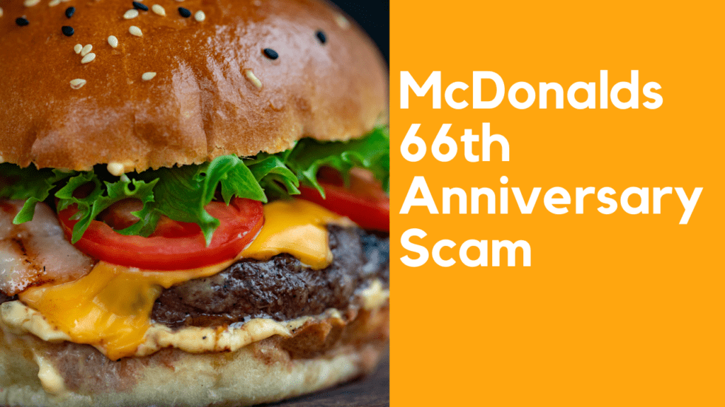 McDonalds 66th Anniversary Scam