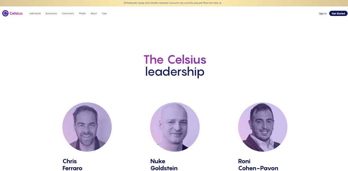 Celsius Network Review - Screenshot from celsius.network