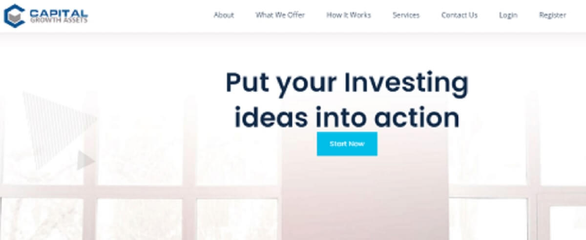 Capital Growth Assets Review - Screenshot of capitalgrowthassets.com