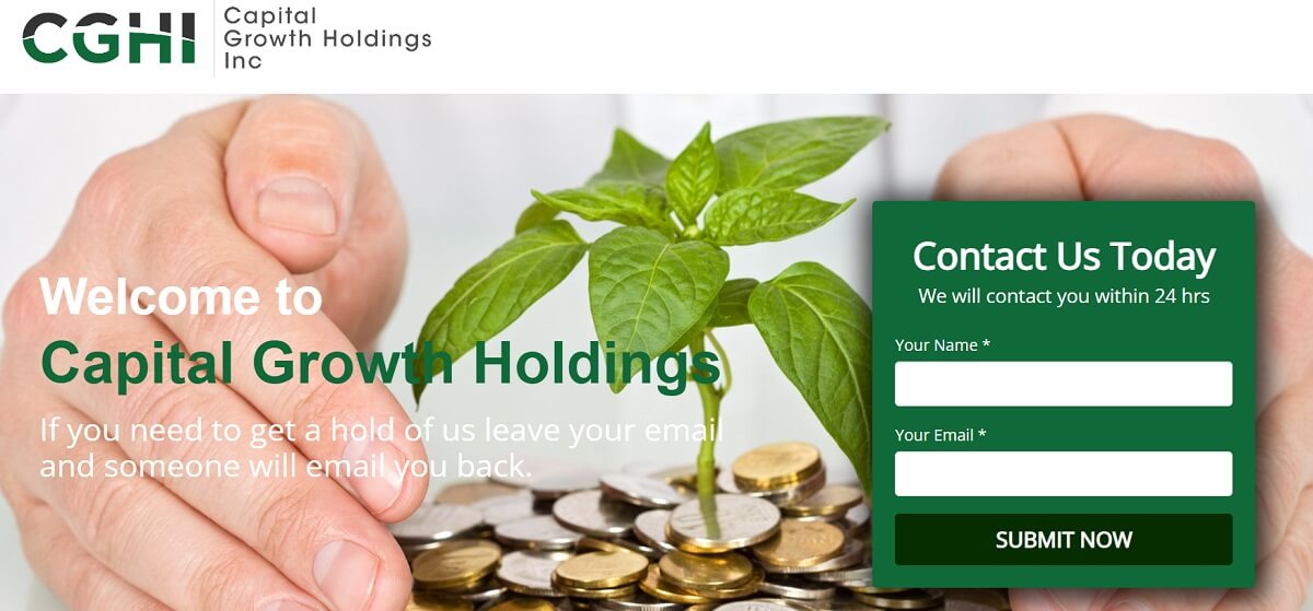 Capital Growth Assets Review - Screenshot of CapitalGrowthHoldings.com