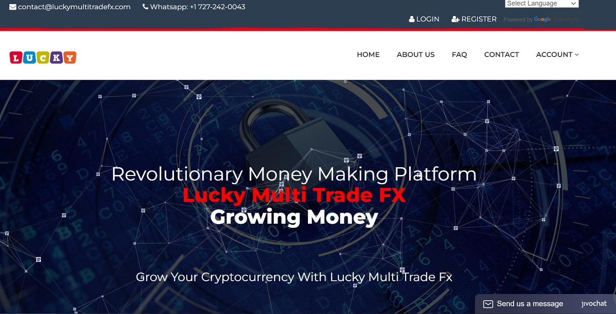 Lucky Multi Trade FX. Review - Screenshot of LuckyMultiTradeFX.com