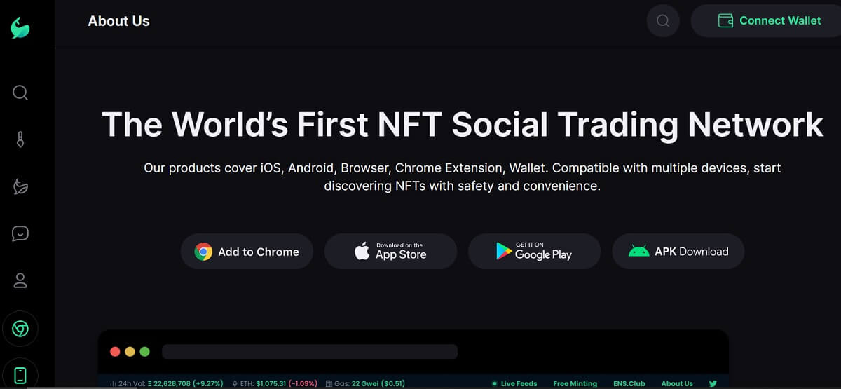 Screenshot of nftbase.com